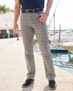 Check Stretch Jeans Frost Grey