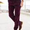 Pleat Front Cord Trousers Port