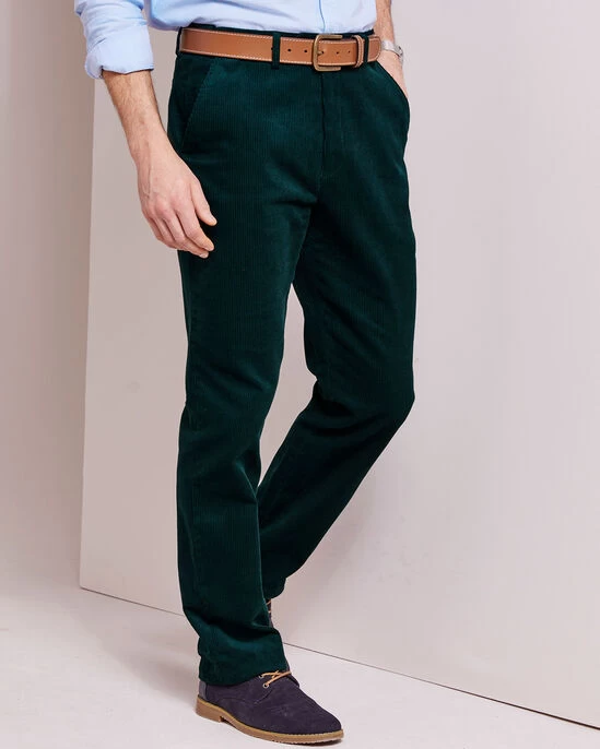 Flat Front Cord Trousers Port - Image 6