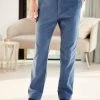 Cord Chino Trousers Dusky Blue