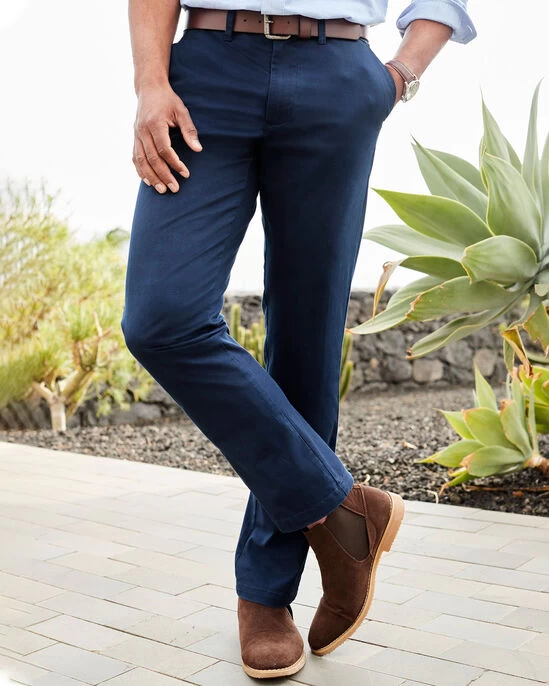 Active Waist Stretch Trousers Dark Khaki - Image 7