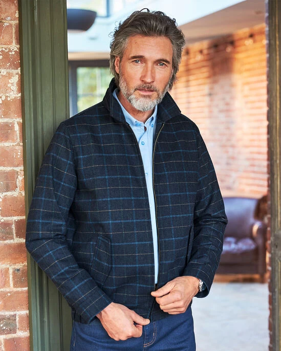 Wool Touch Check Jacket