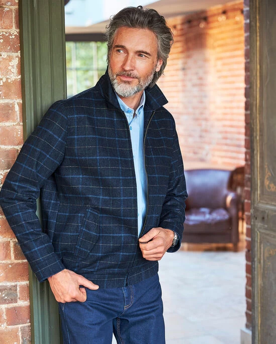 Wool Touch Check Jacket - Image 3