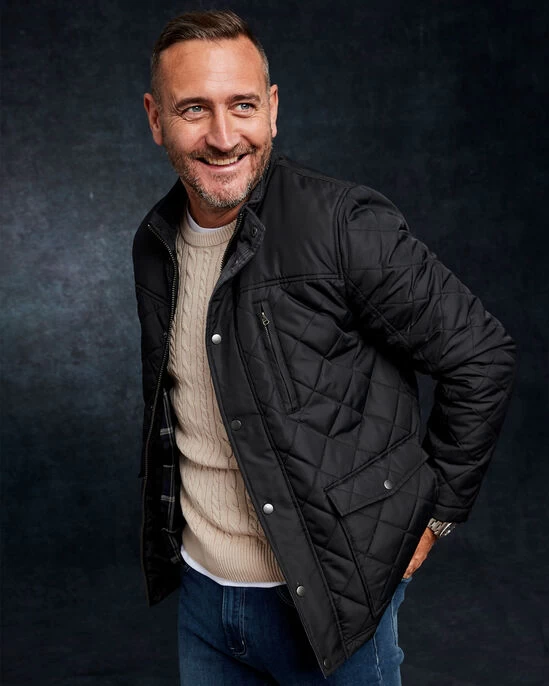 Quilted Jacket Deep Blue - Image 4