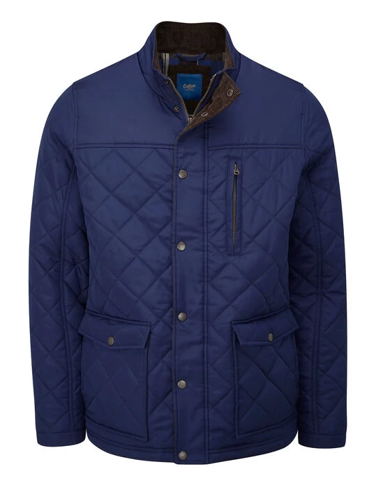 Quilted Jacket Deep Blue - Image 3
