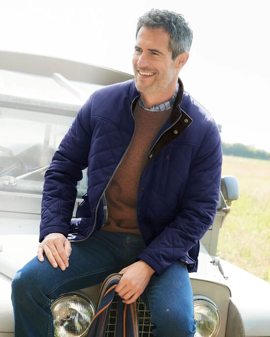 Quilted Jacket Deep Blue