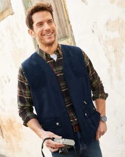 Classic Canvas Field Gilet Navy