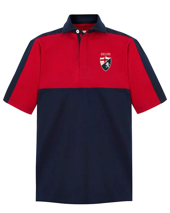 Short Sleeve England Panelled Rugby Shirt - Image 4
