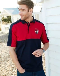Short Sleeve England Panelled Rugby Shirt