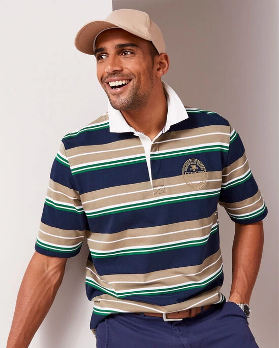 Guinness™ Short Sleeve Stripe Rugby Shirt - Image 3