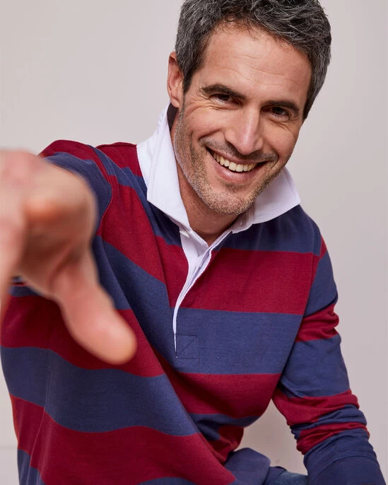 Long Sleeve Heritage Rugby Shirt Dark Jade - Image 9