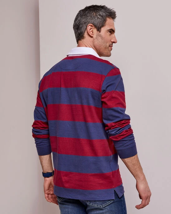 Long Sleeve Heritage Rugby Shirt Dark Jade - Image 8