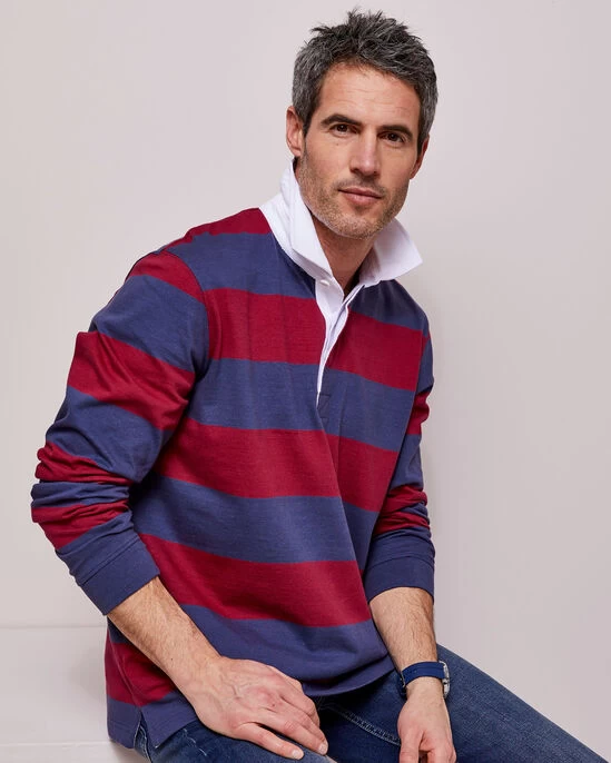 Long Sleeve Heritage Rugby Shirt Spice - Image 7