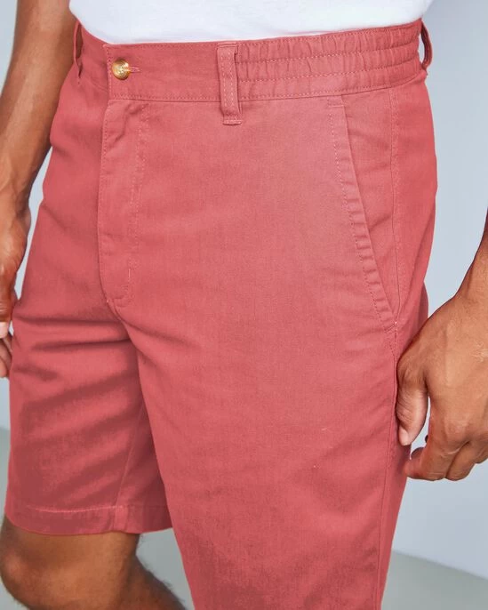 Flat Front Comfort Shorts Tomato - Image 5