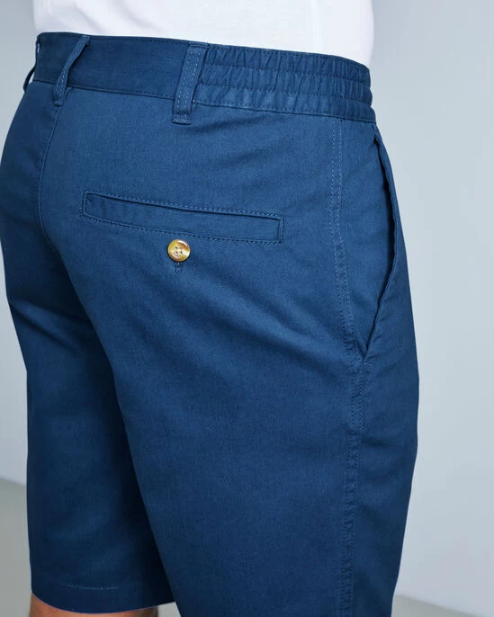 Flat Front Comfort Shorts Dusky Aqua - Image 12