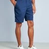 Flat Front Comfort Shorts Oxford Blue