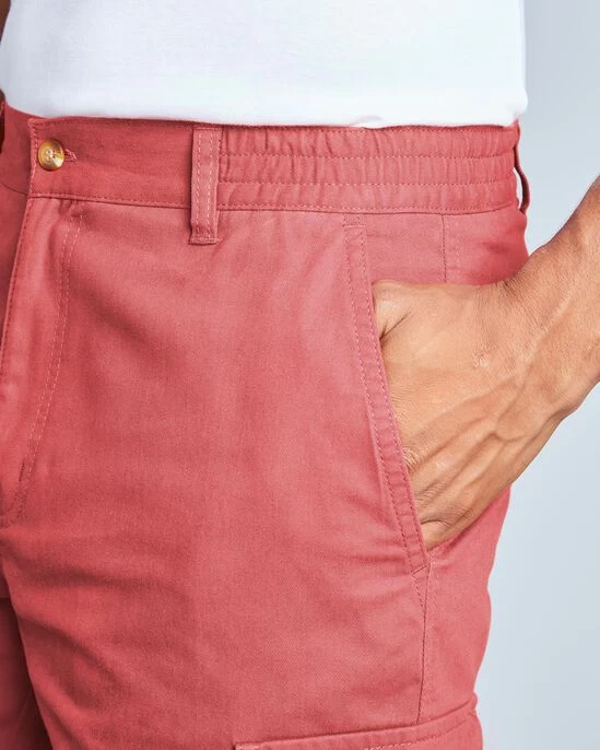 Cargo Comfort Shorts Dusky Coral - Image 4