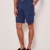 Jersey Cargo Shorts Oxford Blue
