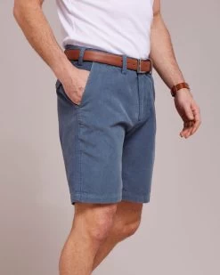 Cord Chino Shorts Dusky Blue