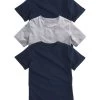 3 Pack Short Sleeve Vests Navy