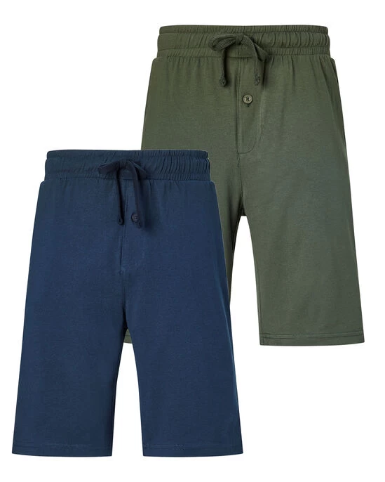 2 Pack Loungewear Shorts Multi - Image 2