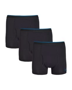 3 Pack Supersoft Trunks Black