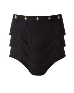 3 Pack Supersoft Briefs Black