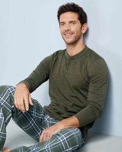 2 Pack Grandad Tops Dark Pine