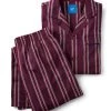 Woven Loungewear Set Burgundy