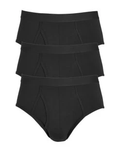 3 Pack Ultra-Comfort Briefs Black