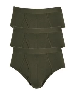 3 Pack Ultra-Comfort Briefs Ivy Green