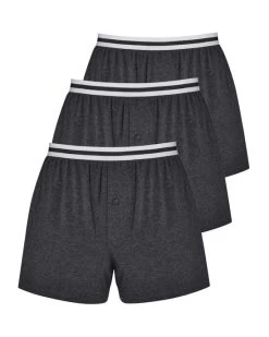 3 Pack Boxers Charcoal
