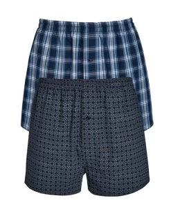 2 Pack Woven Boxers