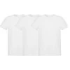3 Pack Short Sleeve Vests White