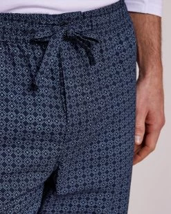 Woven Loungewear Trousers Geo Print