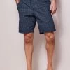 Woven Loungewear Shorts Geo Print