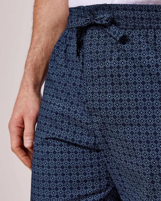 Woven Loungewear Shorts Geo Print - Image 3