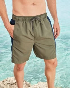 Panelled Swimshorts Dark Pine