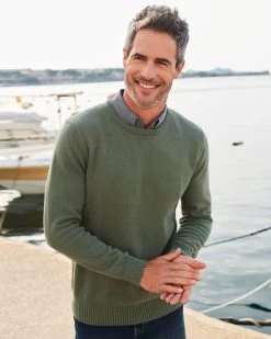 Crew Neck Mock Shirt Jumper Basil