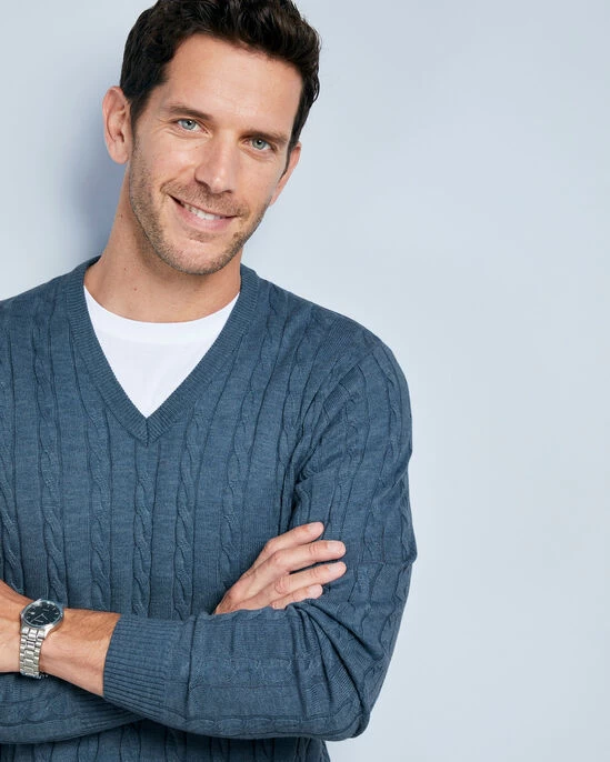 Luxury Soft Touch Cable Jumper Sage - Image 14