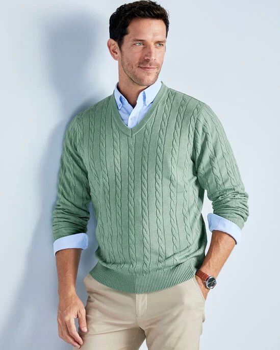 Luxury Soft Touch Cable Jumper Soft Lemon - Image 11