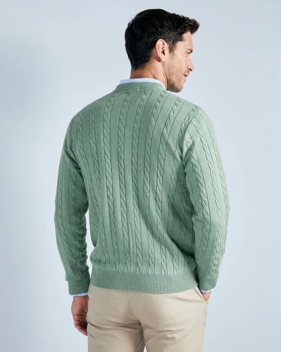 Luxury Soft Touch Cable Jumper Raspberry - Image 17