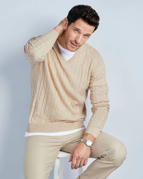 Luxury Soft Touch Cable Jumper Soft Lemon - Image 16