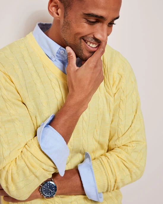 Luxury Soft Touch Cable Jumper Sage - Image 7