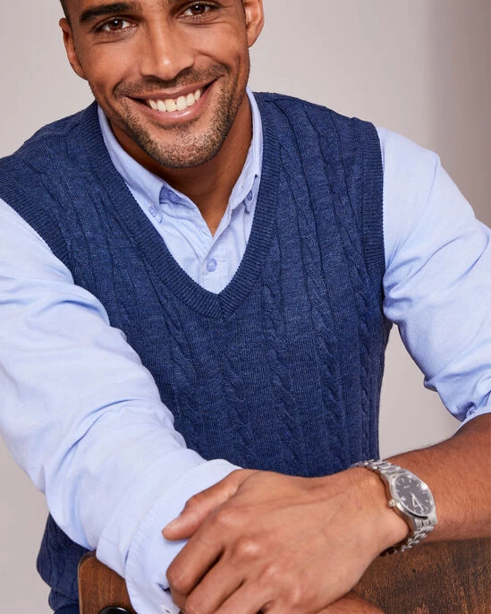 Luxury Soft Touch Cable Tank Top Night Sky - Image 3