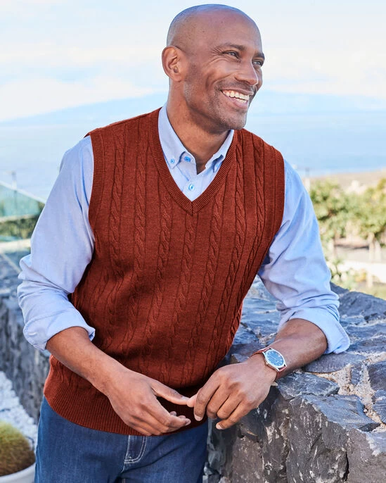 Luxury Soft Touch Cable Tank Top Night Sky - Image 6