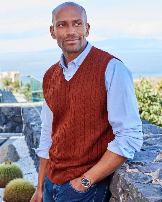 Luxury Soft Touch Cable Tank Top Night Sky - Image 7