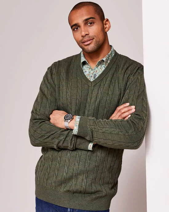 Luxury Soft Touch Cable Jumper Spice - Image 5