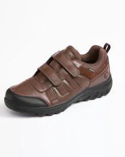 Waterproof Adjustable Walking Shoes Brown