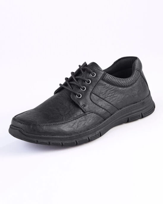 Comfort Lace-Up Shoes Black